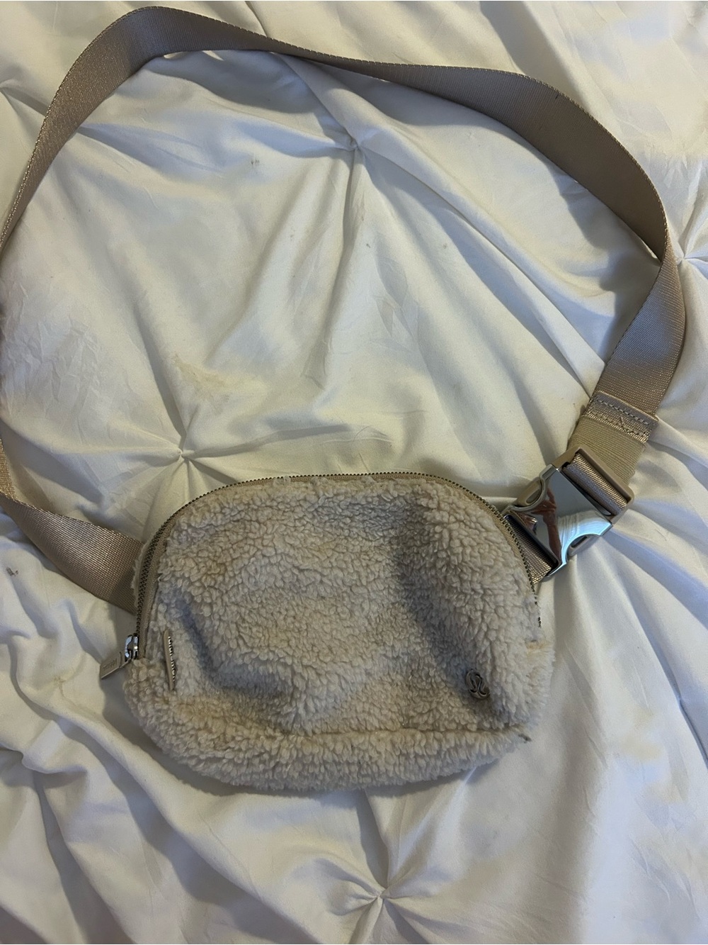 lululemon athletica Shearling Crossbody Bag - Beige